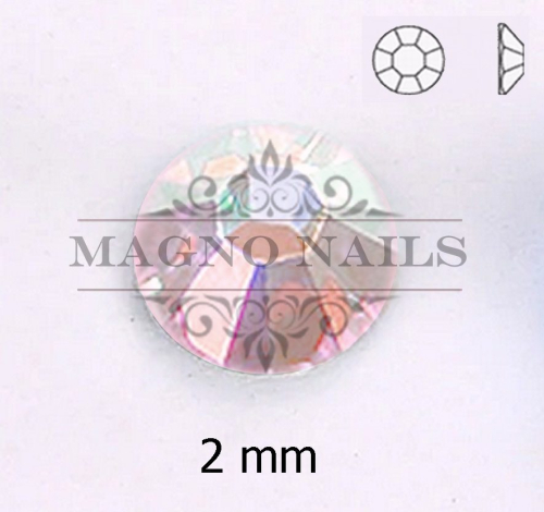 Glas Strasssteine rund - Light Rose AB Nail Art Nails Nagel Nögel Nailart